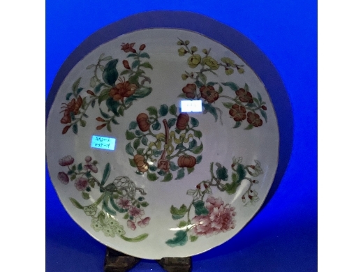 粉彩四季花卉纹大盘