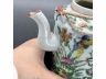 广彩花鸟直筒茶壶