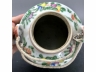 广彩花鸟直筒茶壶