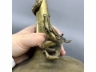 铜盘螭龙长颈瓶