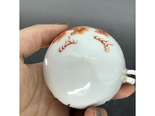 矾红太师少保鸟食缸