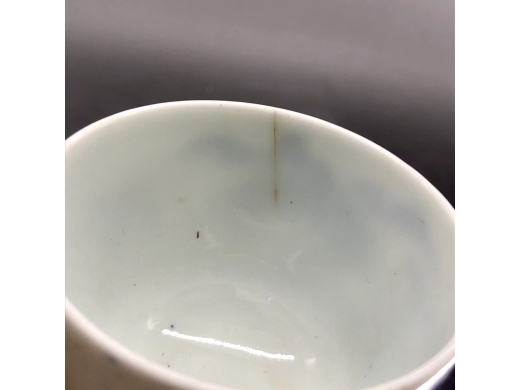 青花山水茶盏