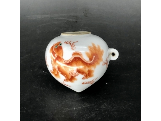 矾红太师少保鸟食缸