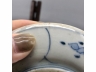 青花花卉纹小碟