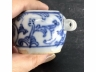 青花淡描缠枝花鸟食缸
