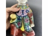 粉彩香童瓷塑