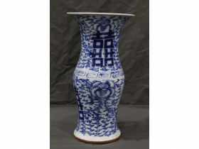 150件青花喜字花觚