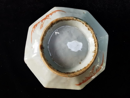 粉彩花鸟纹博古碟