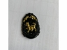 41墨翠千足金生肖狗牌