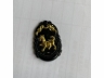 41墨翠千足金生肖狗牌