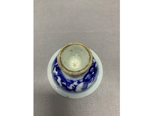 青花高足盘