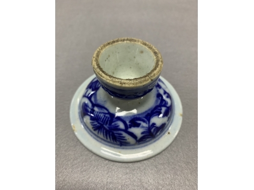 青花高足盘