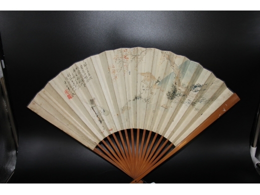 85号王瘦峰花卉成扇