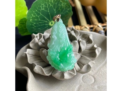 1号18K金翡翠白财