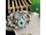 518K金平安扣耳环