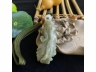 23翡翠白财手把件