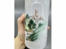 浅绛彩山水笔筒