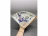 青花描金加彩花蝶纹扇形盘