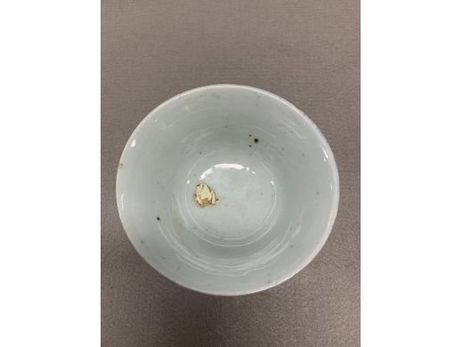 青花喜字碗