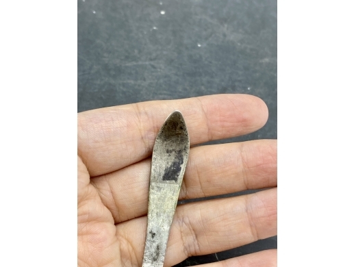 银模印寿字纹双尖压发