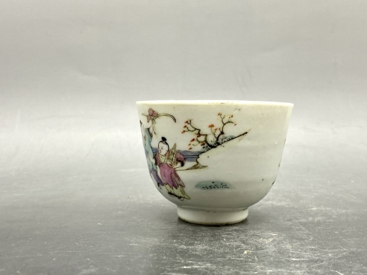 粉彩五子登科茶盏