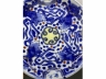 青花描金加彩魁星四书纹盘