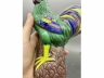 素三彩瓷塑公鸡