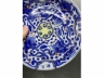 青花描金加彩魁星四书纹盘