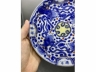 青花描金加彩魁星四书纹盘