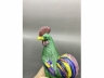 素三彩瓷塑公鸡