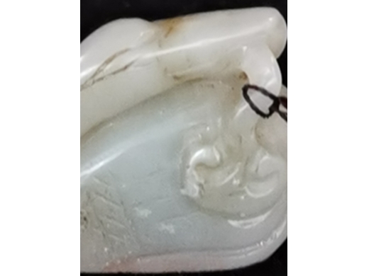 鹅形白玉印