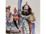 粉彩英武绝伦瓷板