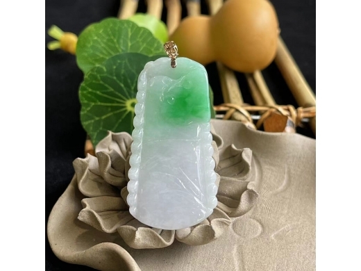 318K金翡翠竹节
