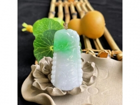 318K金翡翠竹节