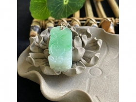 17号18K金翠灵芝如意