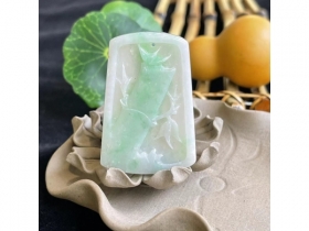14翡翠竹节牌