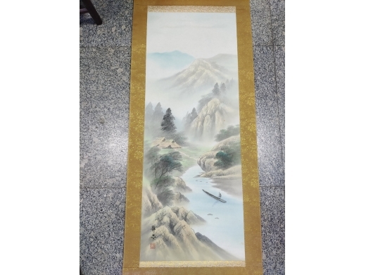 粉彩山水画