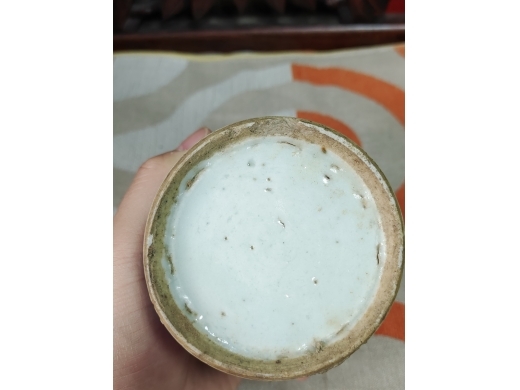 青花人物水盂