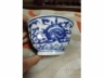 青花如意头碗一对
