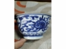 青花如意头碗一对