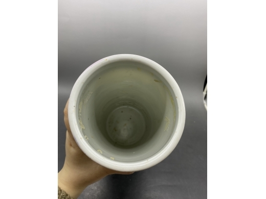 浅绛彩山水帽筒