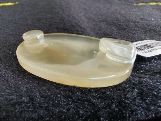 玛瑙团寿纹带扣