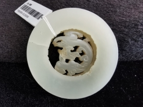 白玉螭龙转心佩