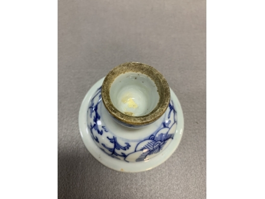 青花高足盘