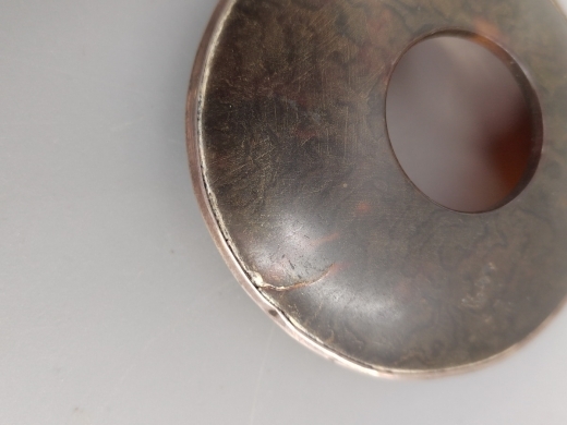 银玳瑁盖水晶玻璃墨水瓶
