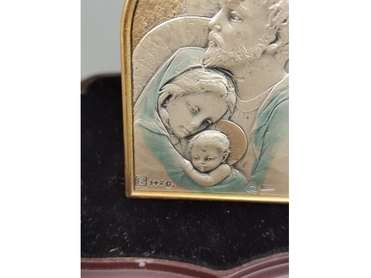 金银雕圣父圣母圣子摆件