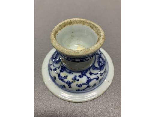 青花高足盘