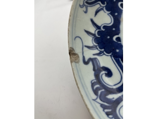青花龙纹盘