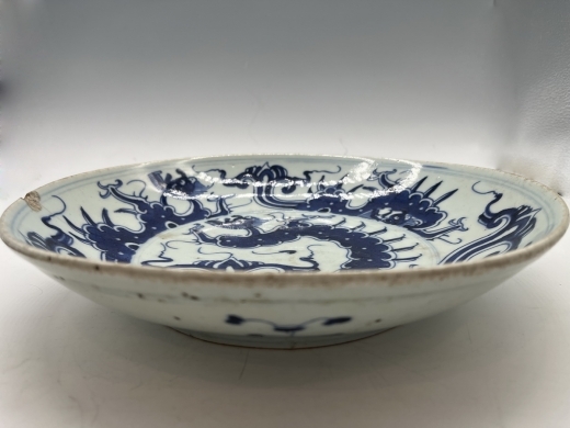 青花龙纹盘