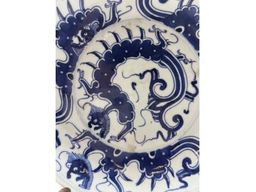 青花龙纹盘